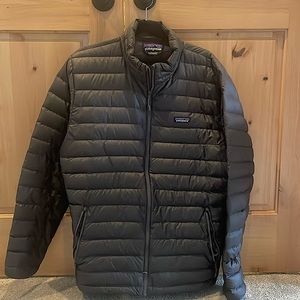 Men’s XL Down Sweater Jacket in Dark Gray